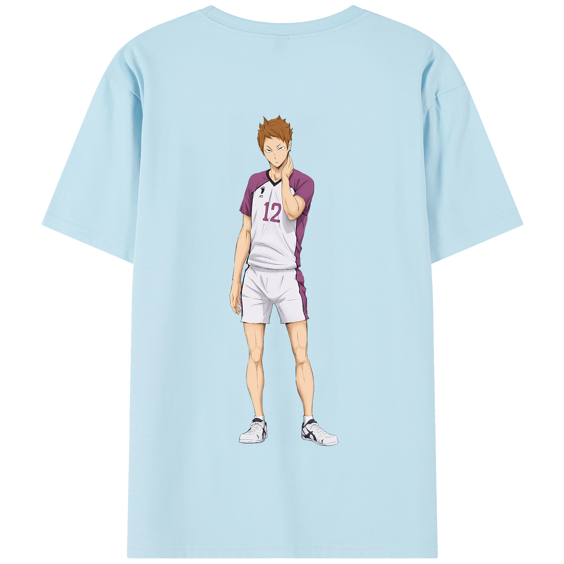 （画像用） ハイキュー!! Haikyu!! 綿100％半袖Tシャツ（背面プリント）